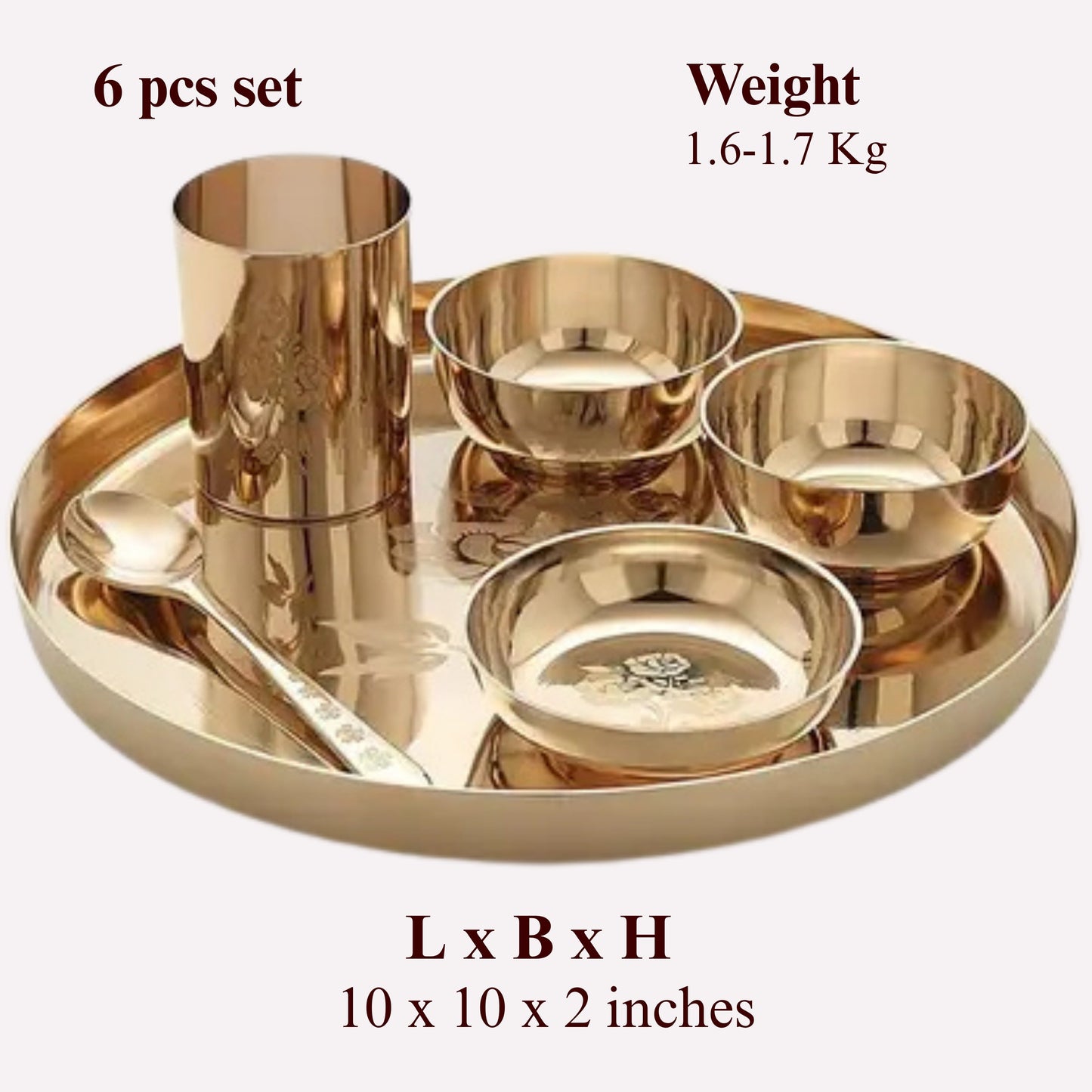 Kansa Plate Set