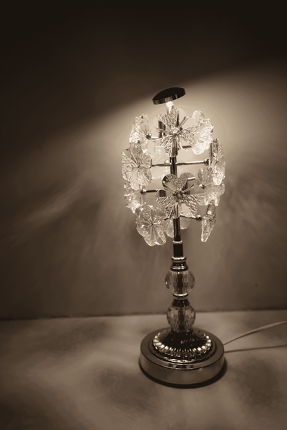 Crystal Bloom LED Table Lamp – Stylish & Functional