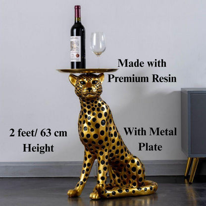 Leopard side table
